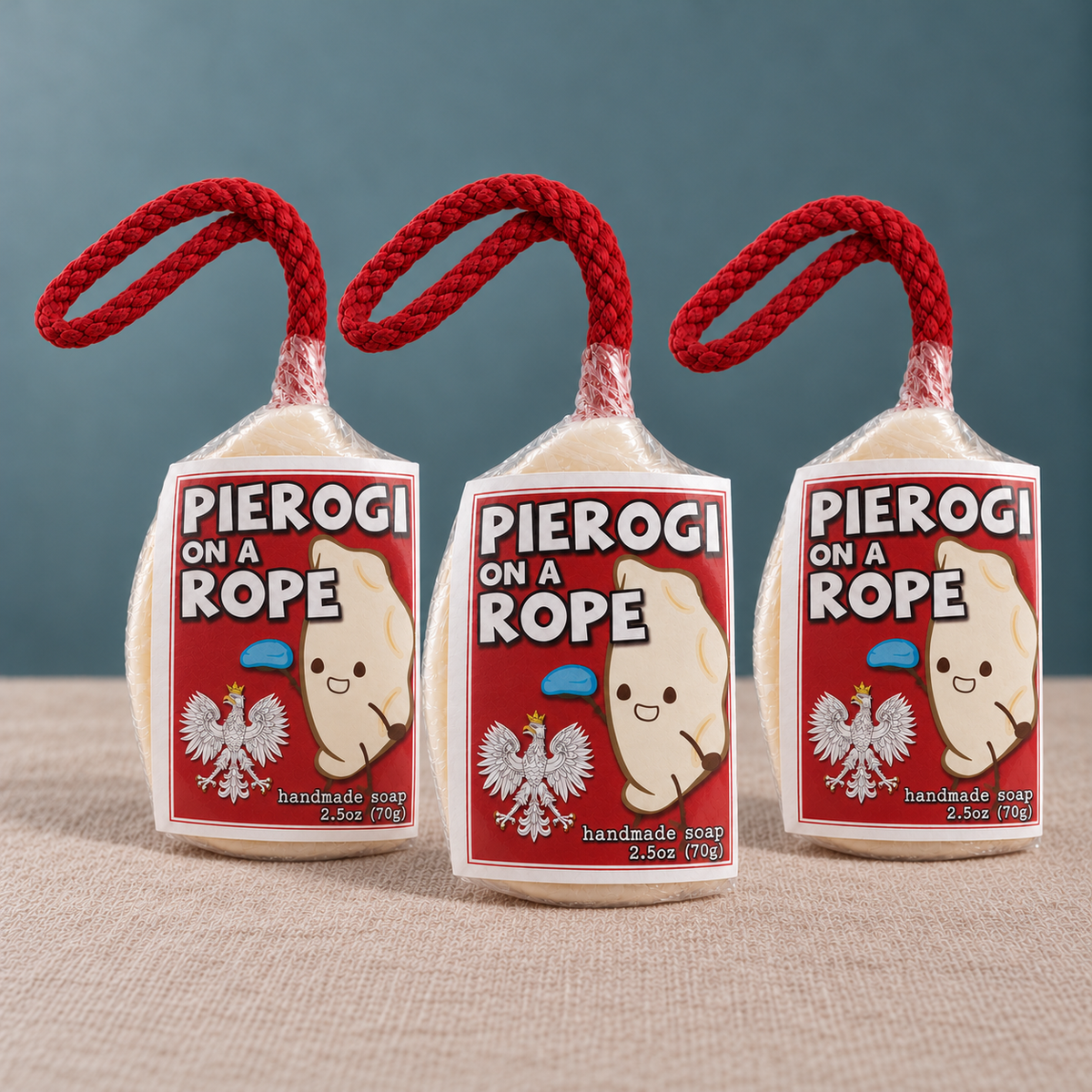 Pierogi Soap on a Rope Polish Original