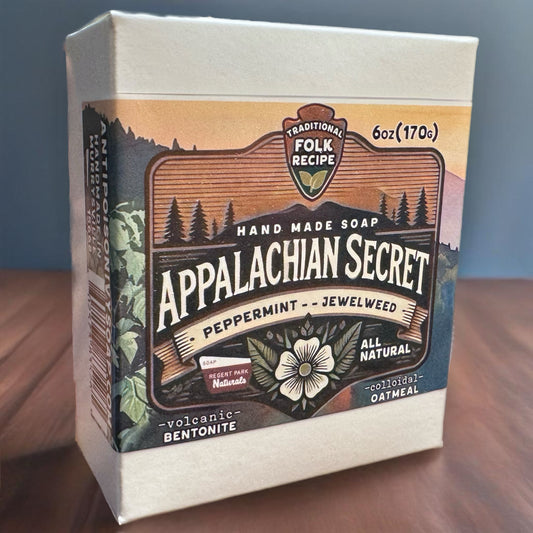All-natural anti-itch jewelweed soap for poison ivy, oak, and sumac relief – Appalachian Secret by Regent Park Naturals