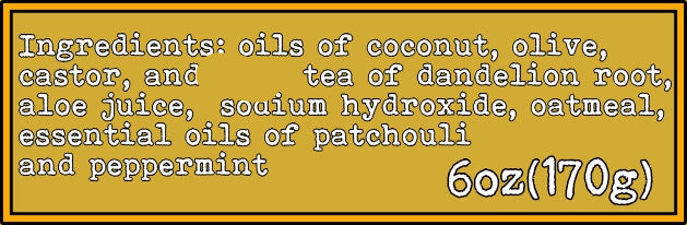 Dandelion and Patchouli - REGENT PARK NATURALS