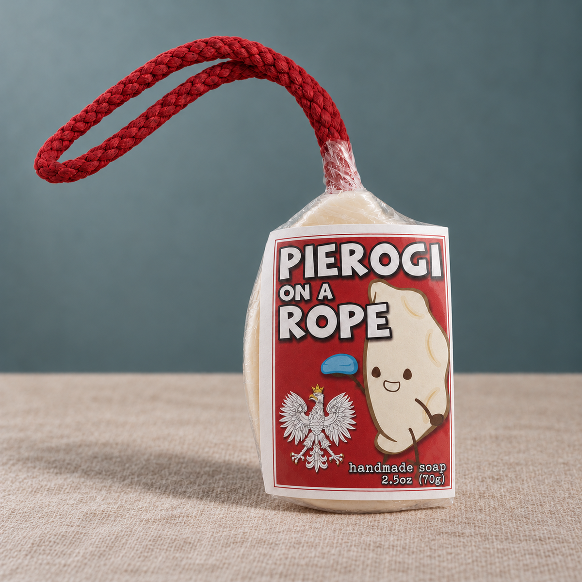 Pierogi Soap on a Rope Polish Original