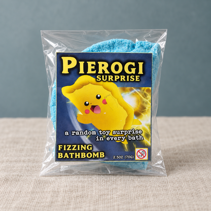 Pierogi Bath Bomb Toy Surprise for Kids & Sensitive Skin