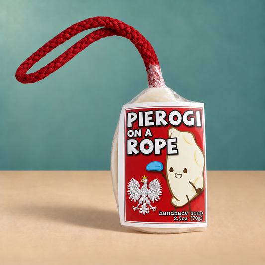 Pierogi Soap on a Rope Polish Original