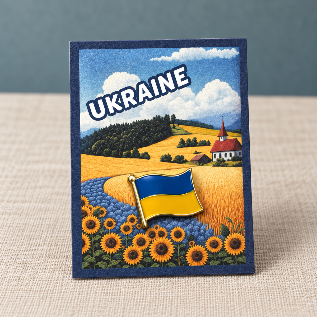 Enamel Flag Pins - Slovakia, Poland, Ukraine
