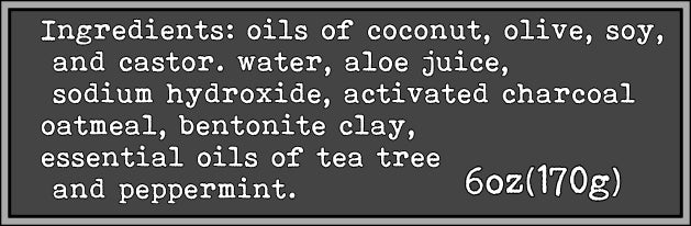 Charcoal and Tea Tree - REGENT PARK NATURALS