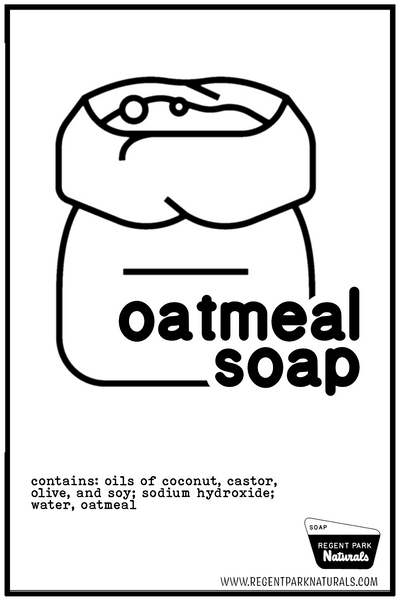 the ingredients include oatmeal. colloidal oatmeal soap made with aveeno can reduce itching and condition skin