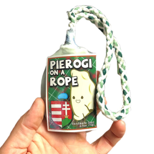 pierogi gift hungarian soap on a rope